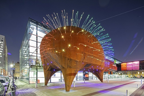 Neuron Pod at Night