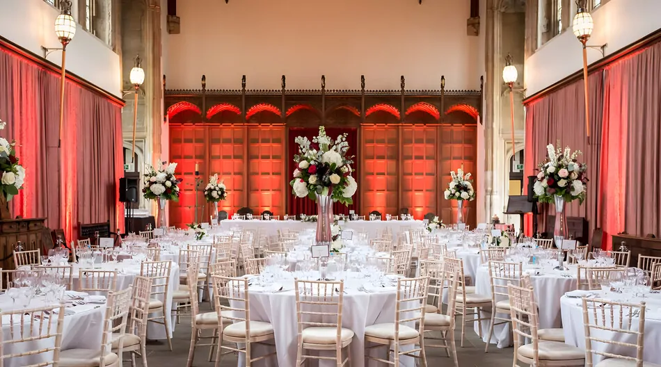 great hall at eltham palace for gala dinners